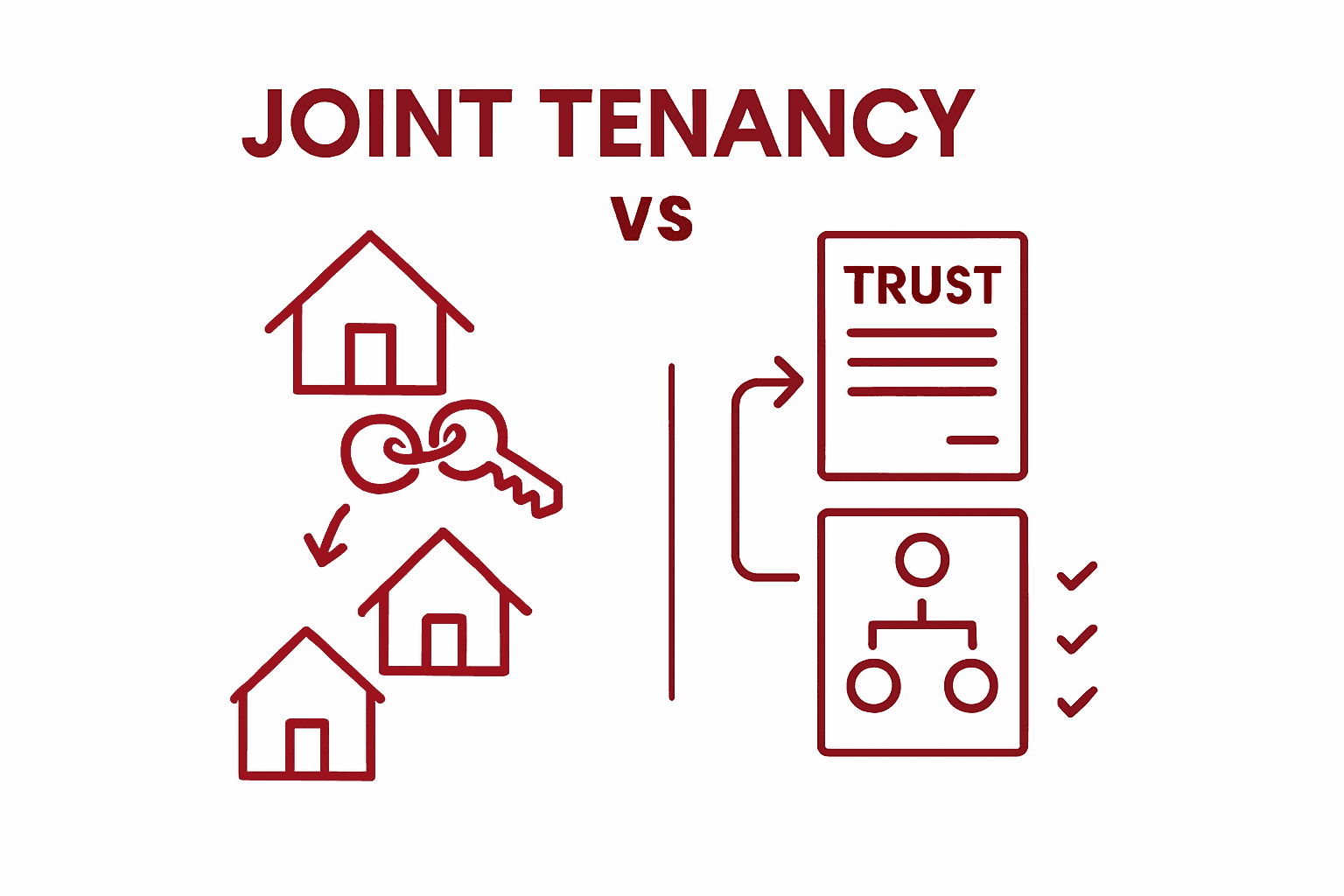 Joint tenancy versus living trust comparison