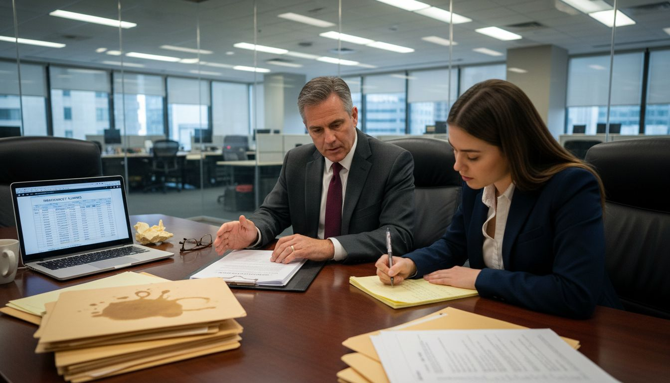 Attorney discussing tax strategy with client