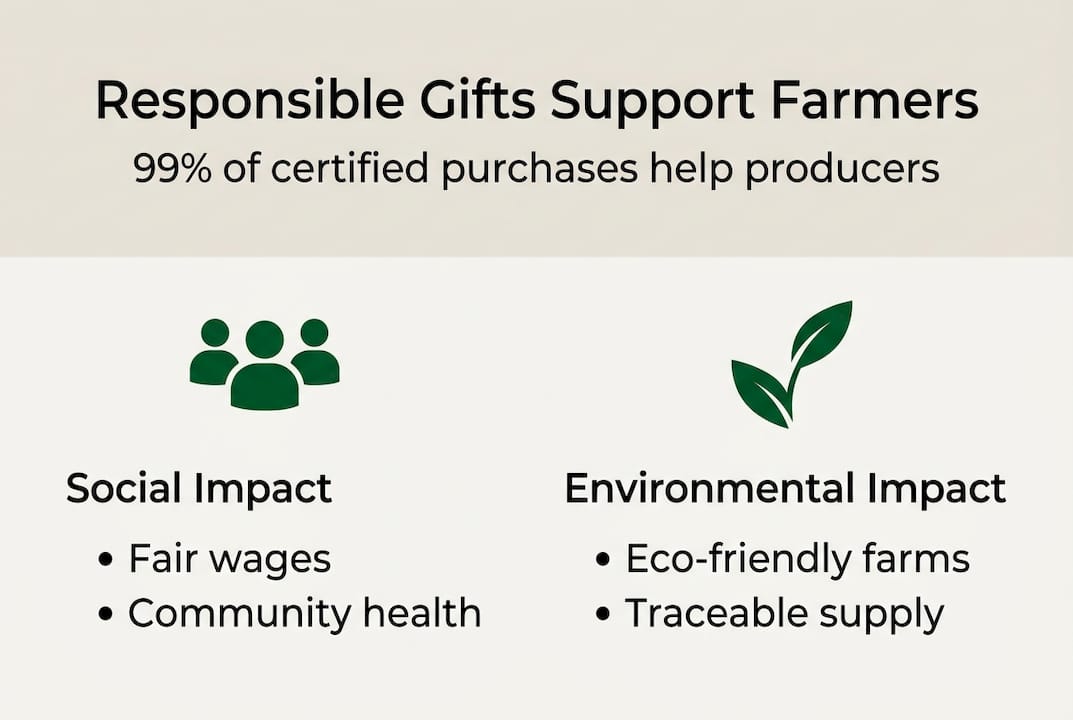 Infographic showing social and environmental benefits
