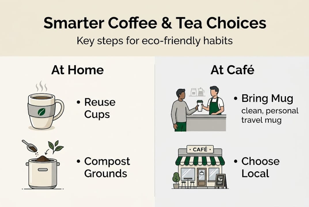 Infographic smarter green coffee tea choices 2026