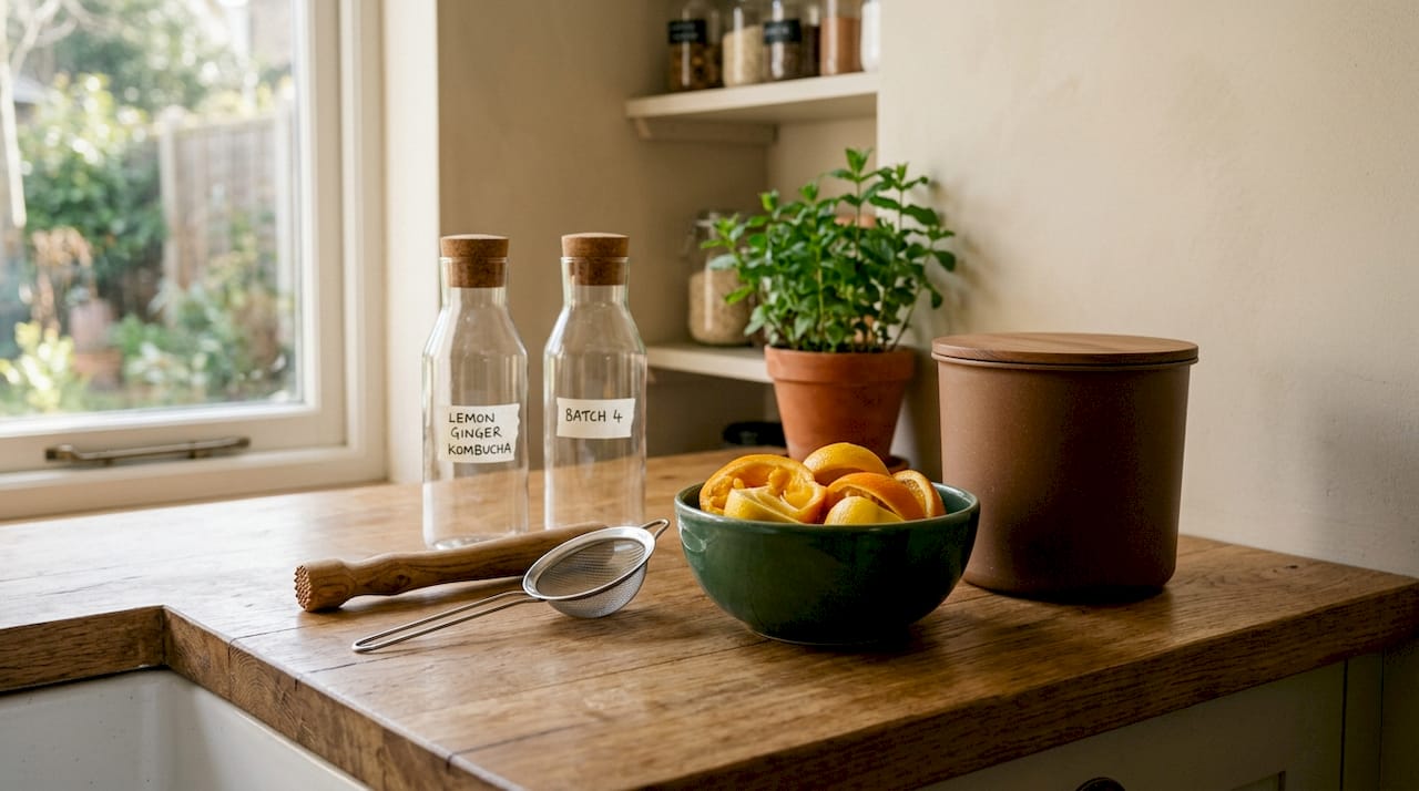 Eco-friendly beverage preparation tools close-up