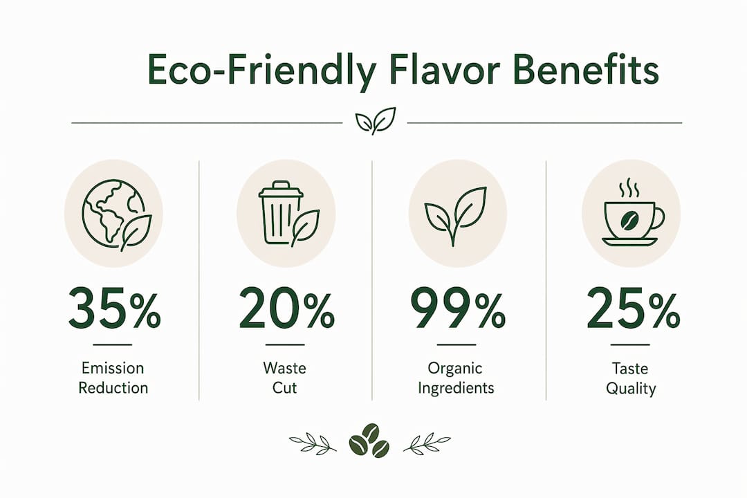 Infographic of eco-friendly flavoring benefits
