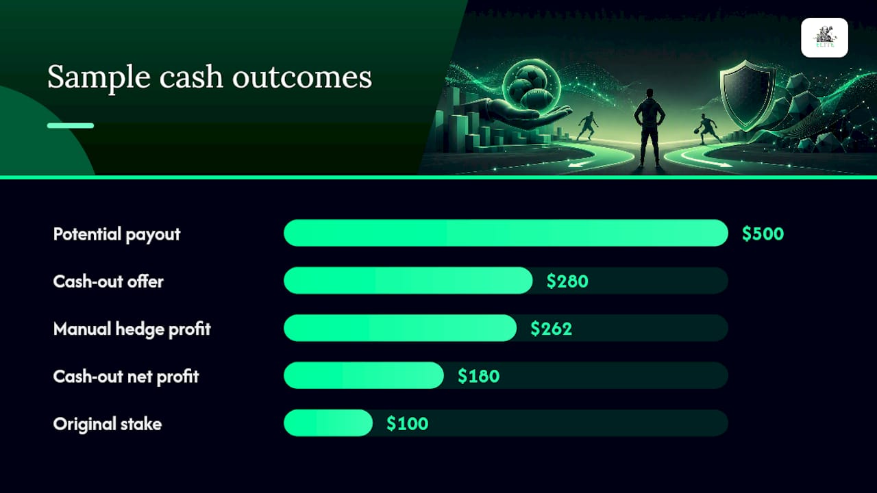Diagram comparing cash-out and manual hedge factors