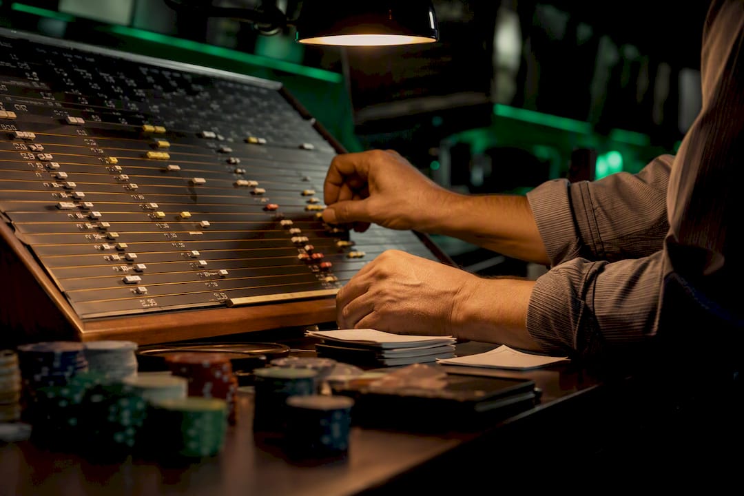 Trader adjusting sportsbook odds markers