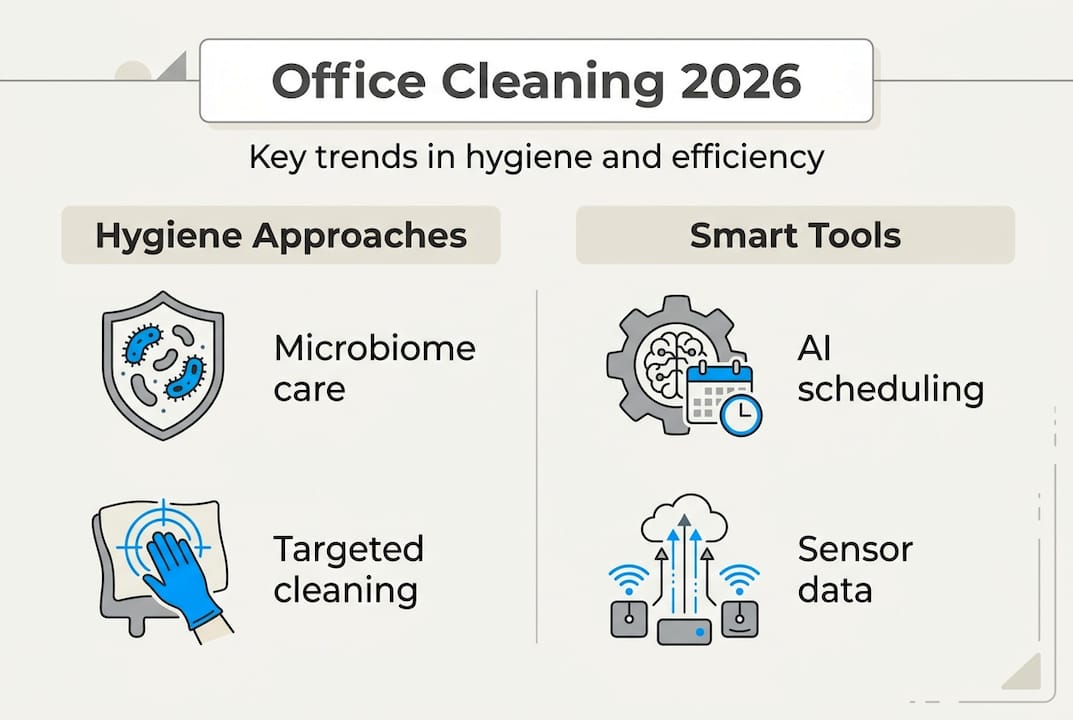 Infographic of 2026 office cleaning trends