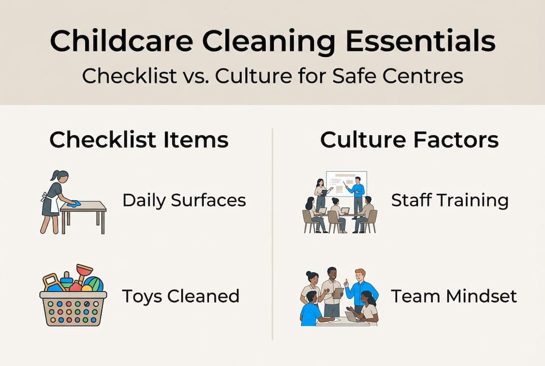 Infographic comparing checklists versus culture