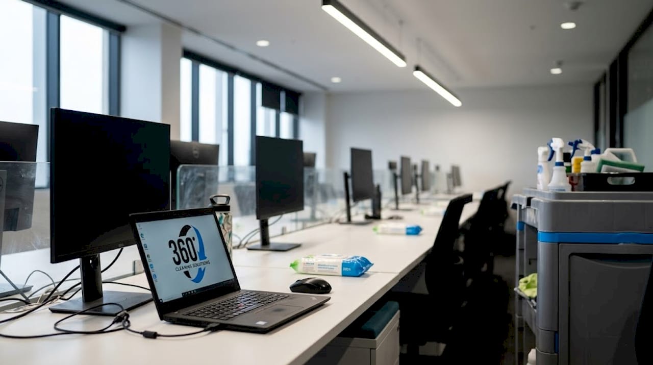 Cleaned office desks after audit completed