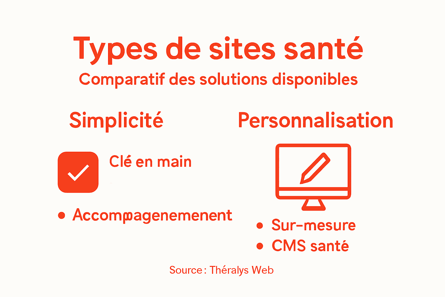 Infographie : comparaison entre solutions santé personnalisées et offres standard