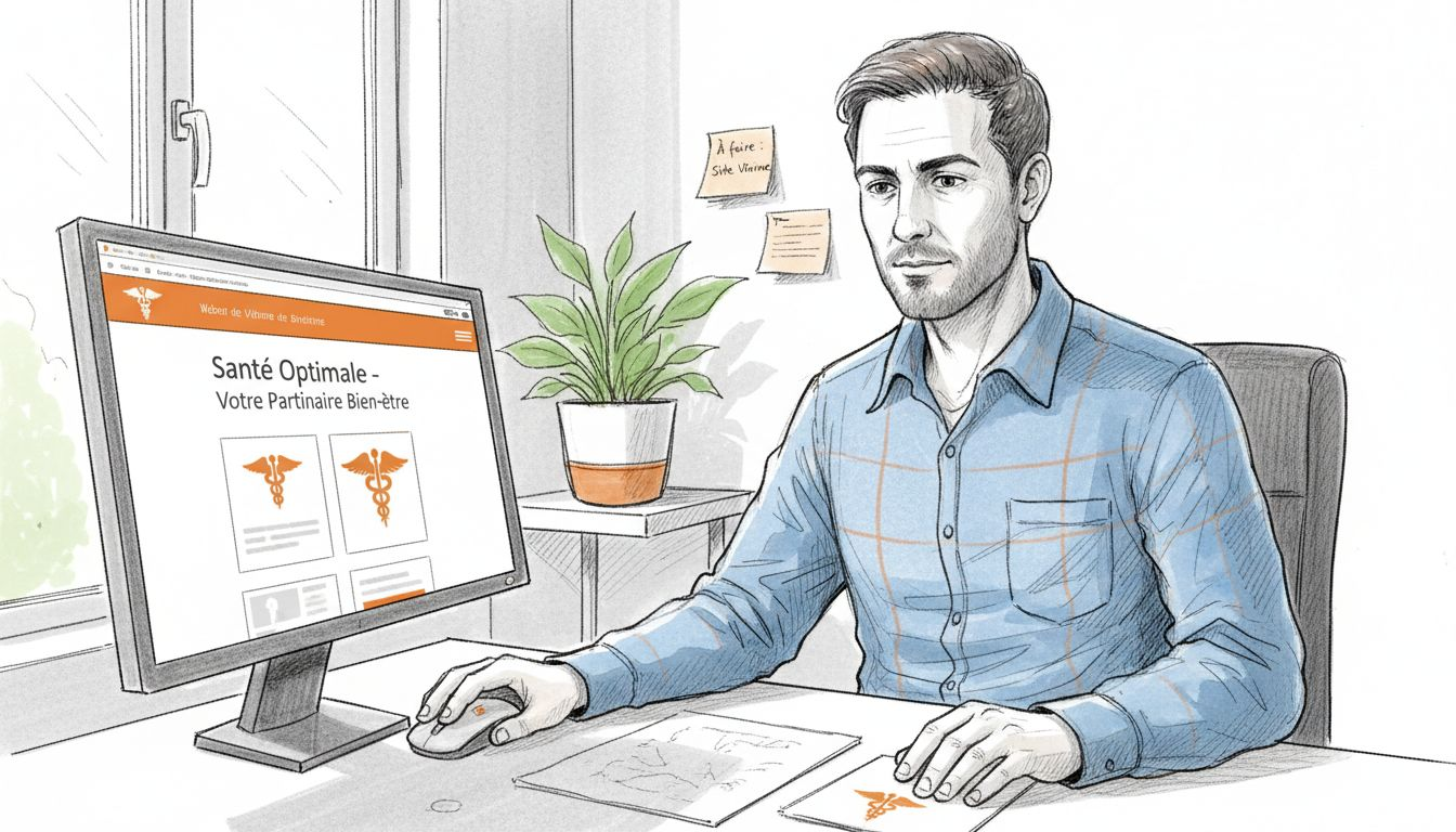 Un site vitrine dédié à la santé, pensé avec une esthétique épurée et moderne.