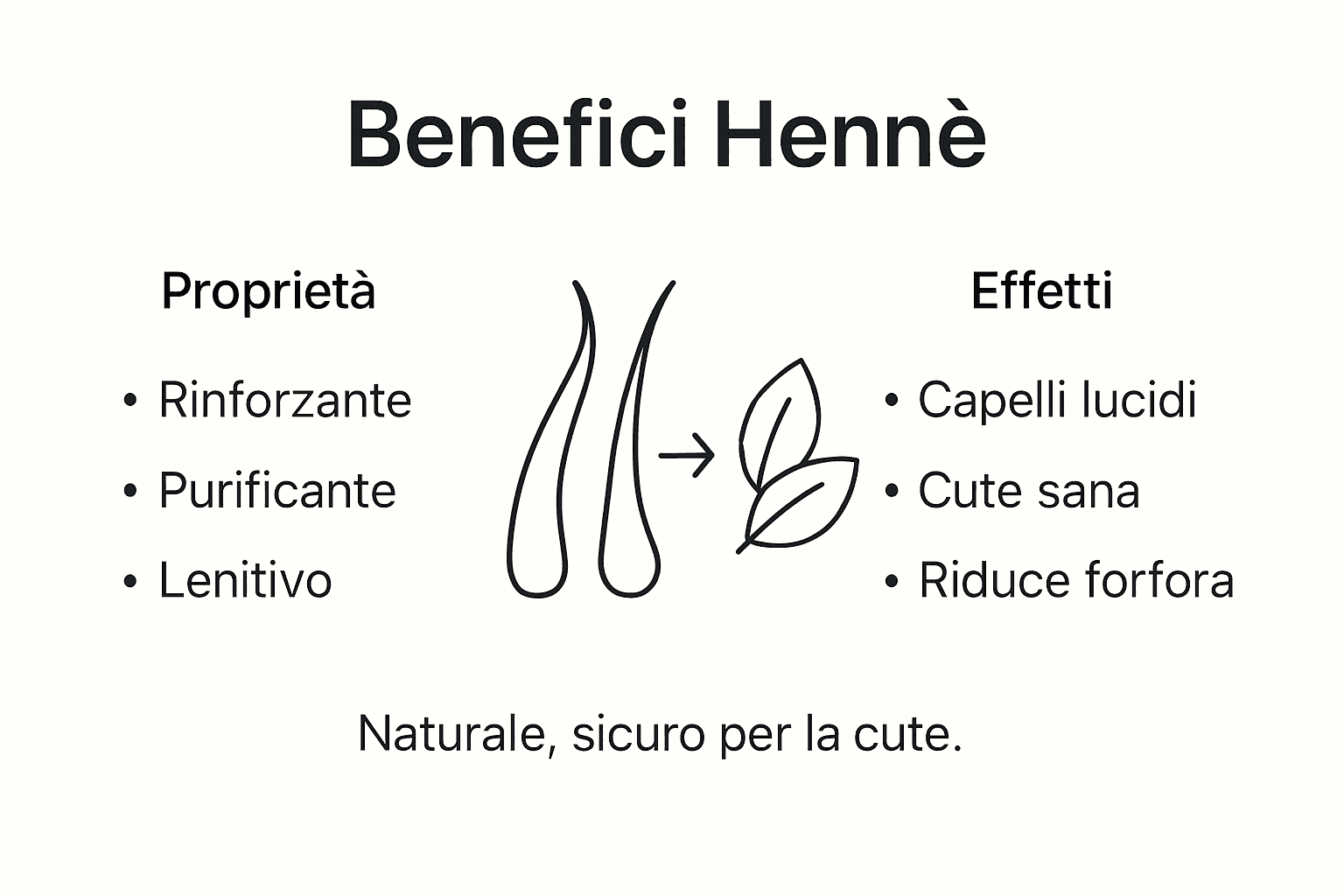 Infografica: tutti i benefici dell’henné per la salute del cuoio capelluto