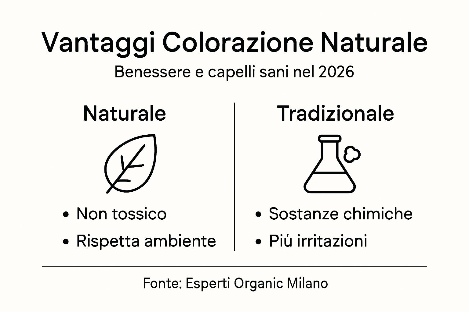 Infografica: tutti i vantaggi delle tinte naturali per capelli