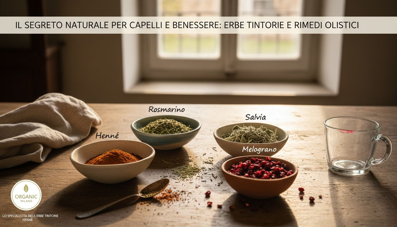 Polveri vegetali naturali per colorare i capelli
