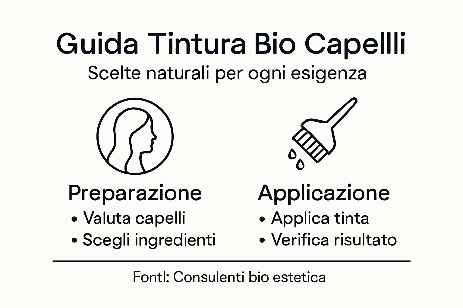 Guida illustrata ai passaggi per la colorazione naturale dei capelli