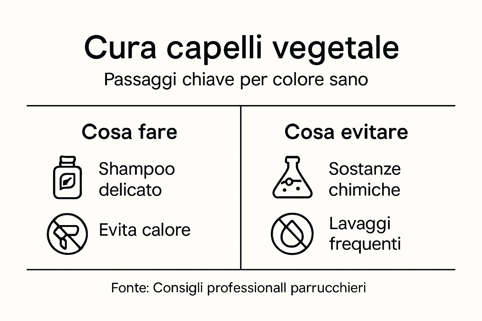Guida visiva alla cura naturale dei capelli