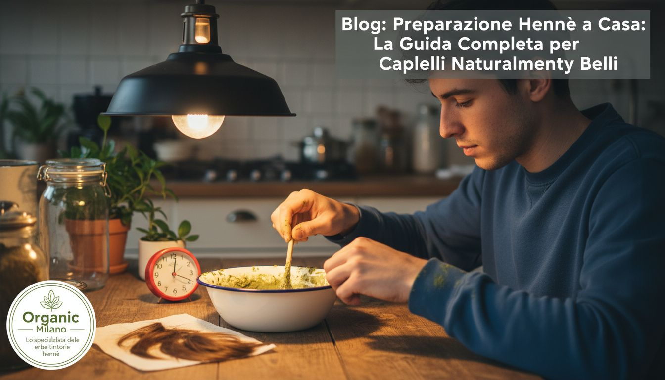 Un uomo sta preparando la miscela per la tinta dei capelli.