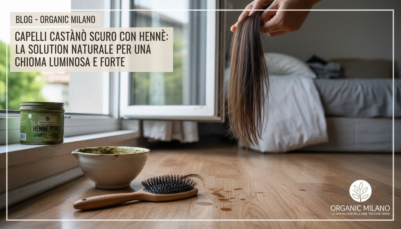 Effetto finale sui capelli dopo la colorazione con henné e indigo