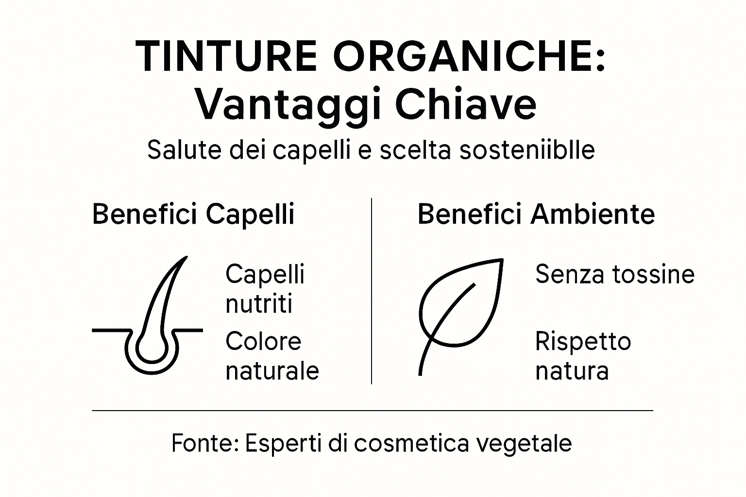 Infografica: tutti i benefici delle tinture per capelli a base di ingredienti naturali