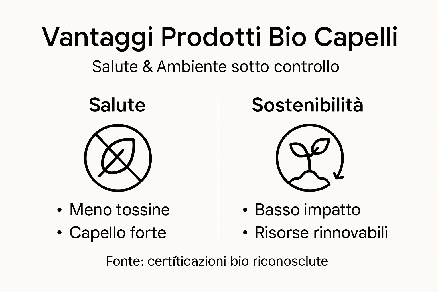 Infografica dedicata al benessere e alla sostenibilità nel mondo biologico