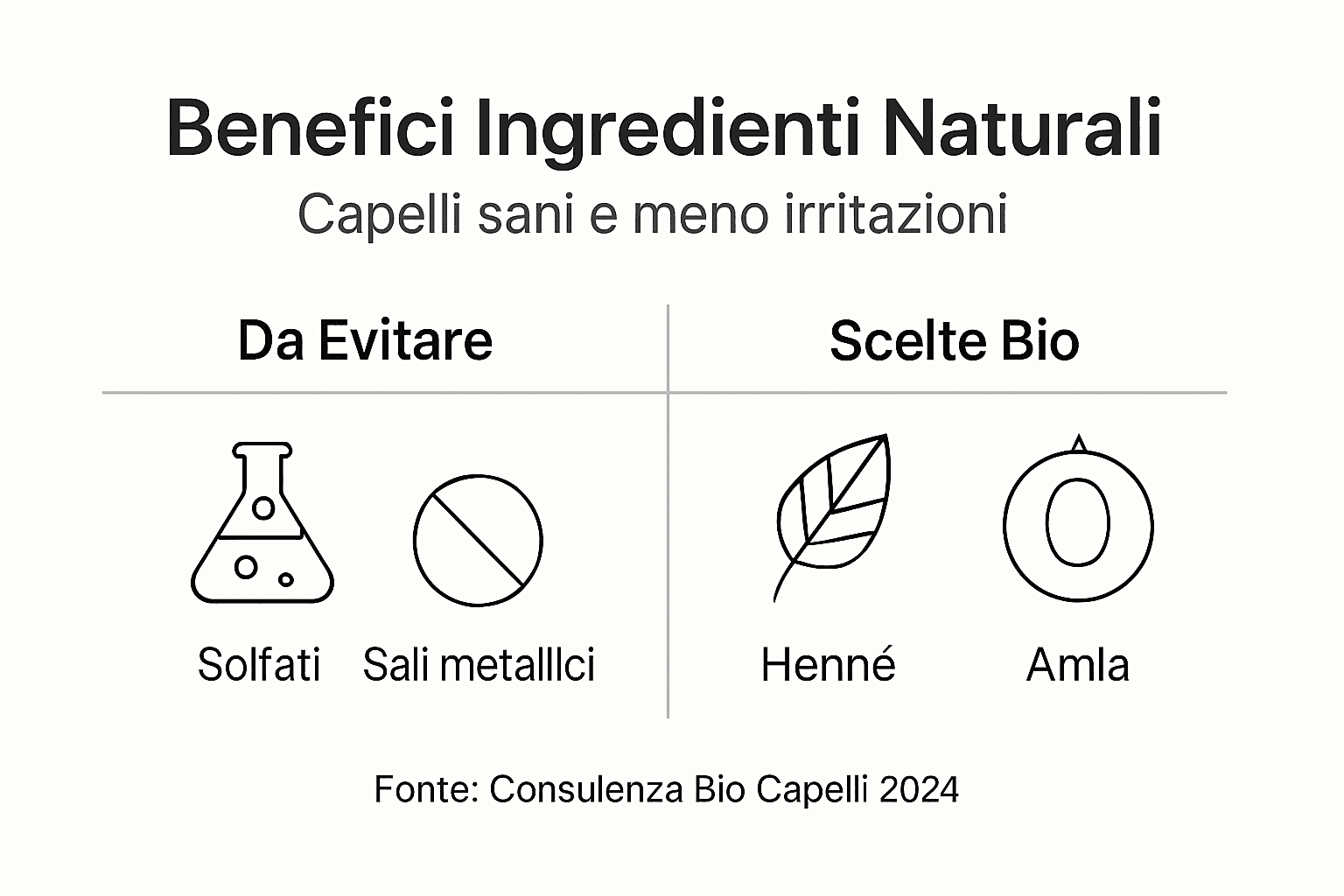Infografica: ingredienti naturali o chimici per la cura dei capelli – quali scegliere?