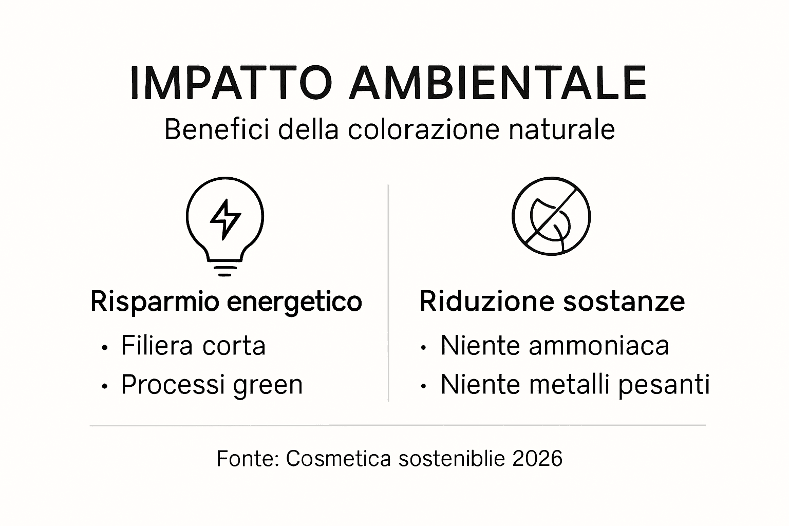 Infografica: come le tinture naturali influenzano l’ambiente