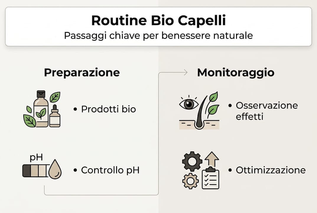 Infografica: la routine bio ideale per la cura del cuoio capelluto