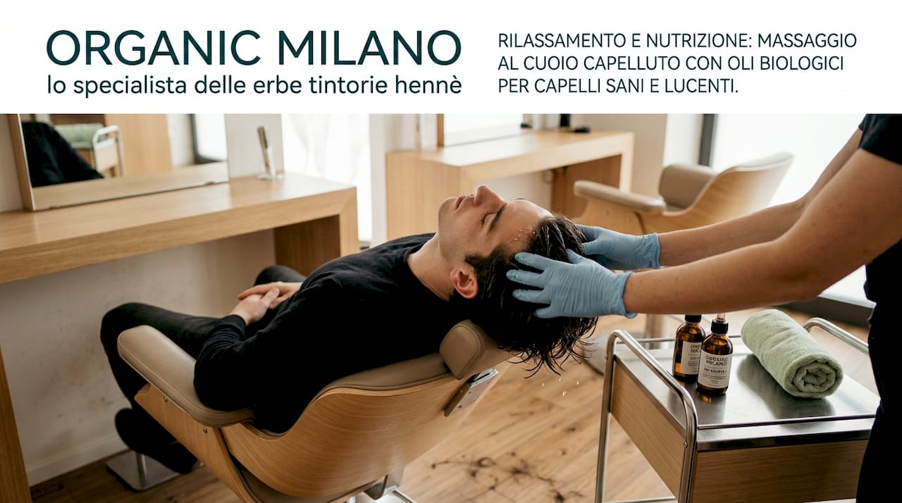 Trattamento rivitalizzante del cuoio capelluto con oli naturali biologici