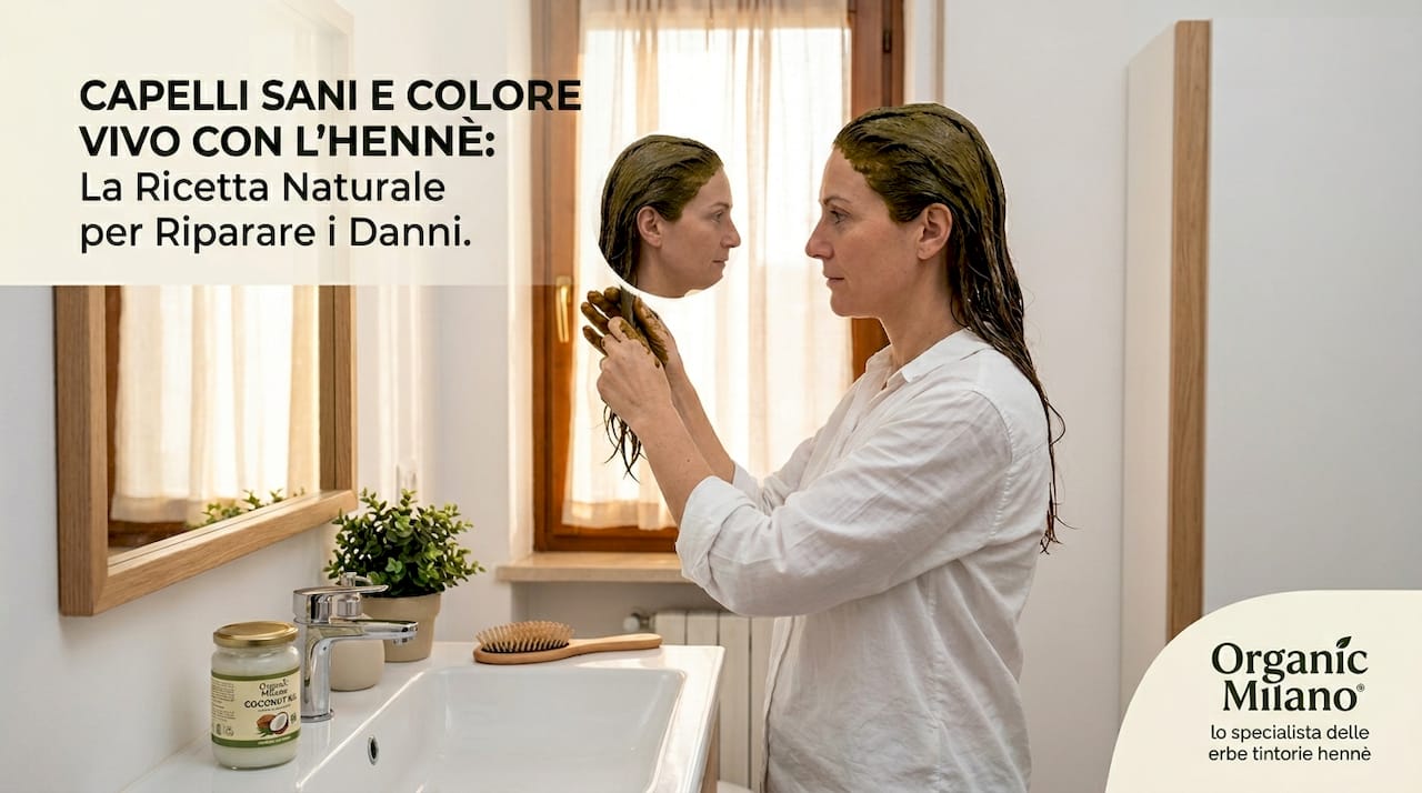 Come applicare l’henné sui capelli danneggiati direttamente a casa