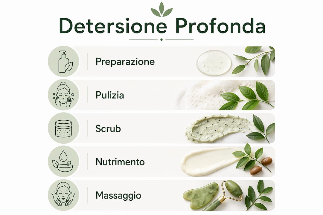 Infografica: tutti i passaggi per una pulizia profonda dei capelli