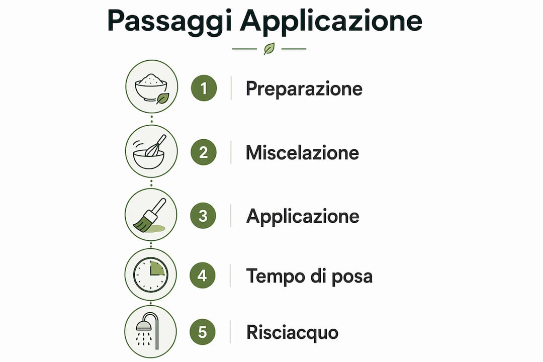 Infografica: tutti i passaggi per applicare un riflessante naturale