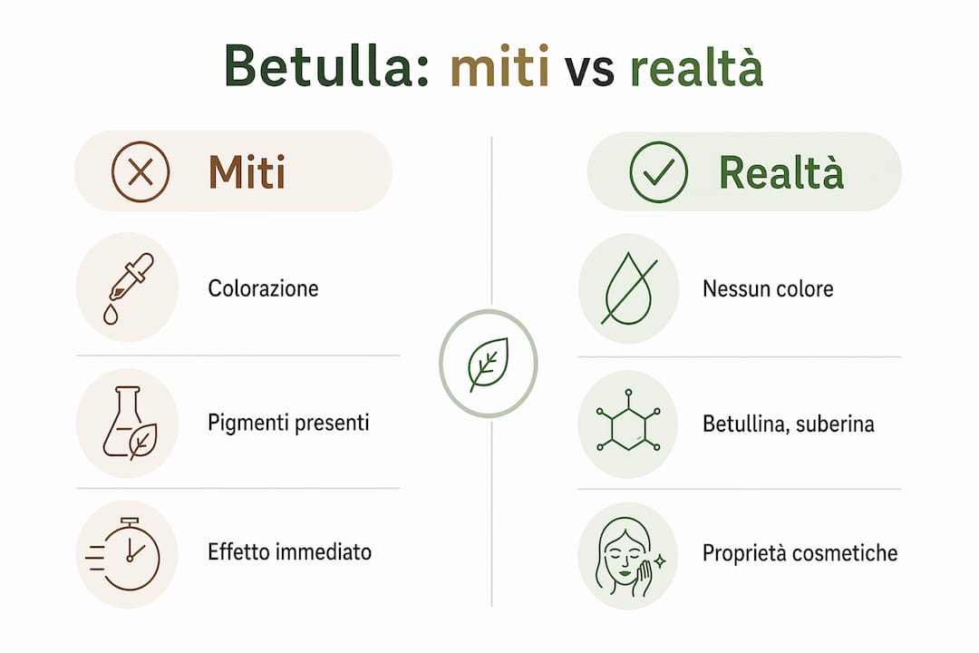 Scopri verità e false credenze sulla corteccia di betulla: un’infografica per sfatare i miti e conoscere davvero questo materiale