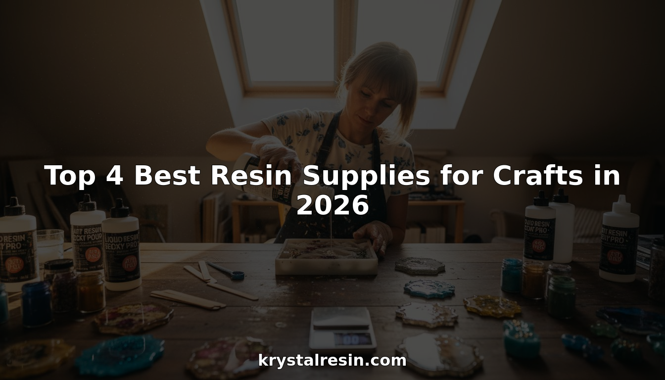 Artist preparing resin craft supplies in sunlit studio