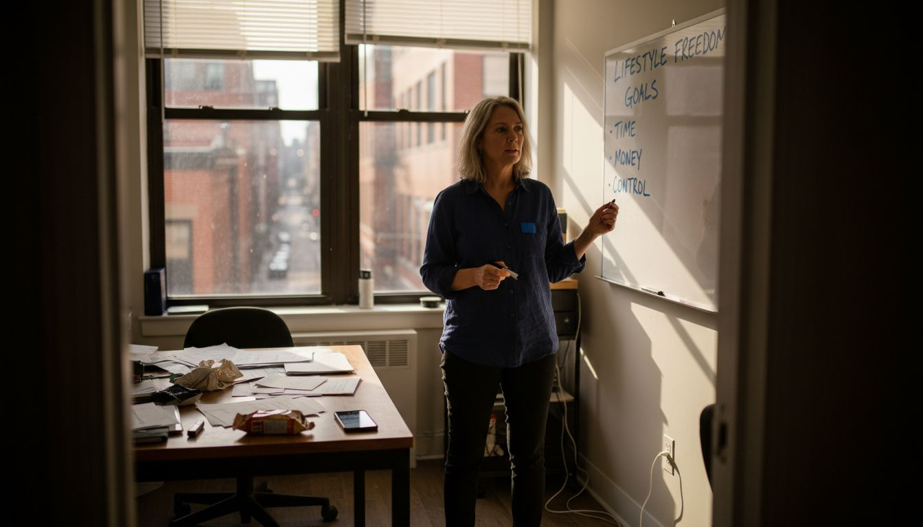 Business owner planning lifestyle changes