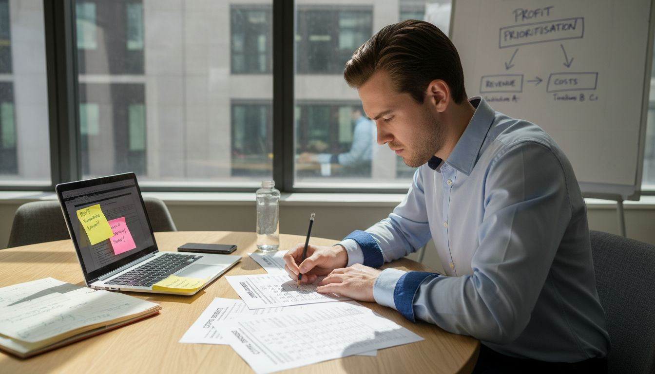 Professional scoring profit strategy worksheet