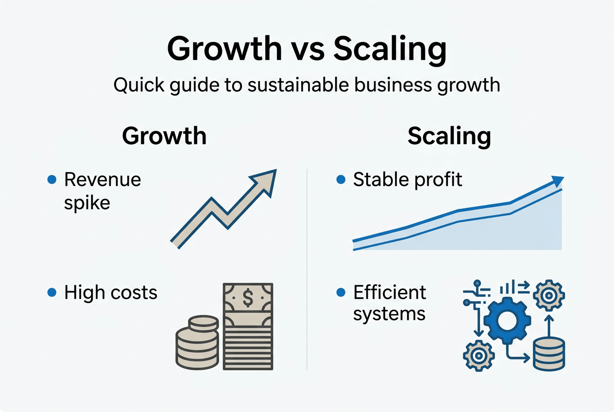 Infographic compares growth and scaling traits