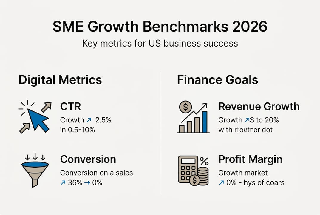 Infographic on SME business benchmarks 2026