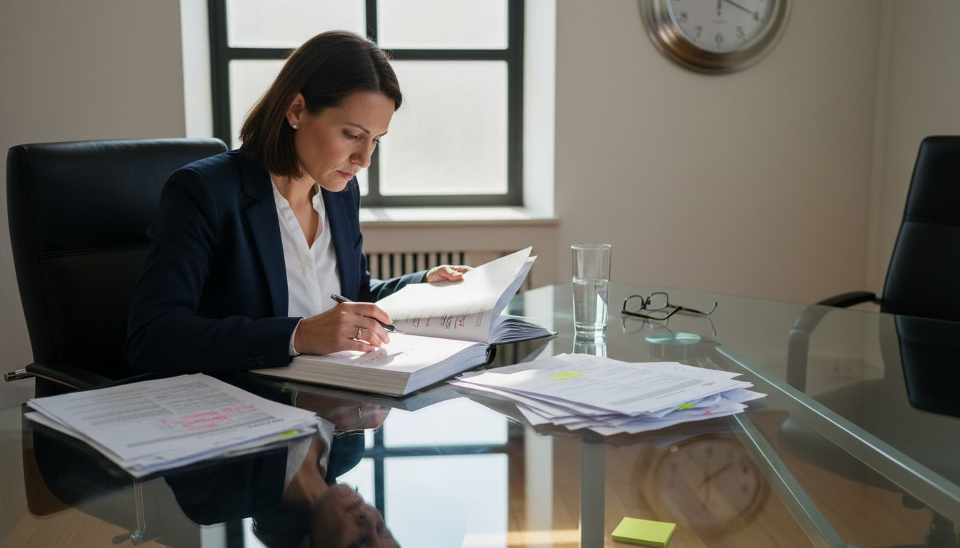 How to Franchise Your Business in the UK: A Complete Guide Manager reviewing franchise documentation materials