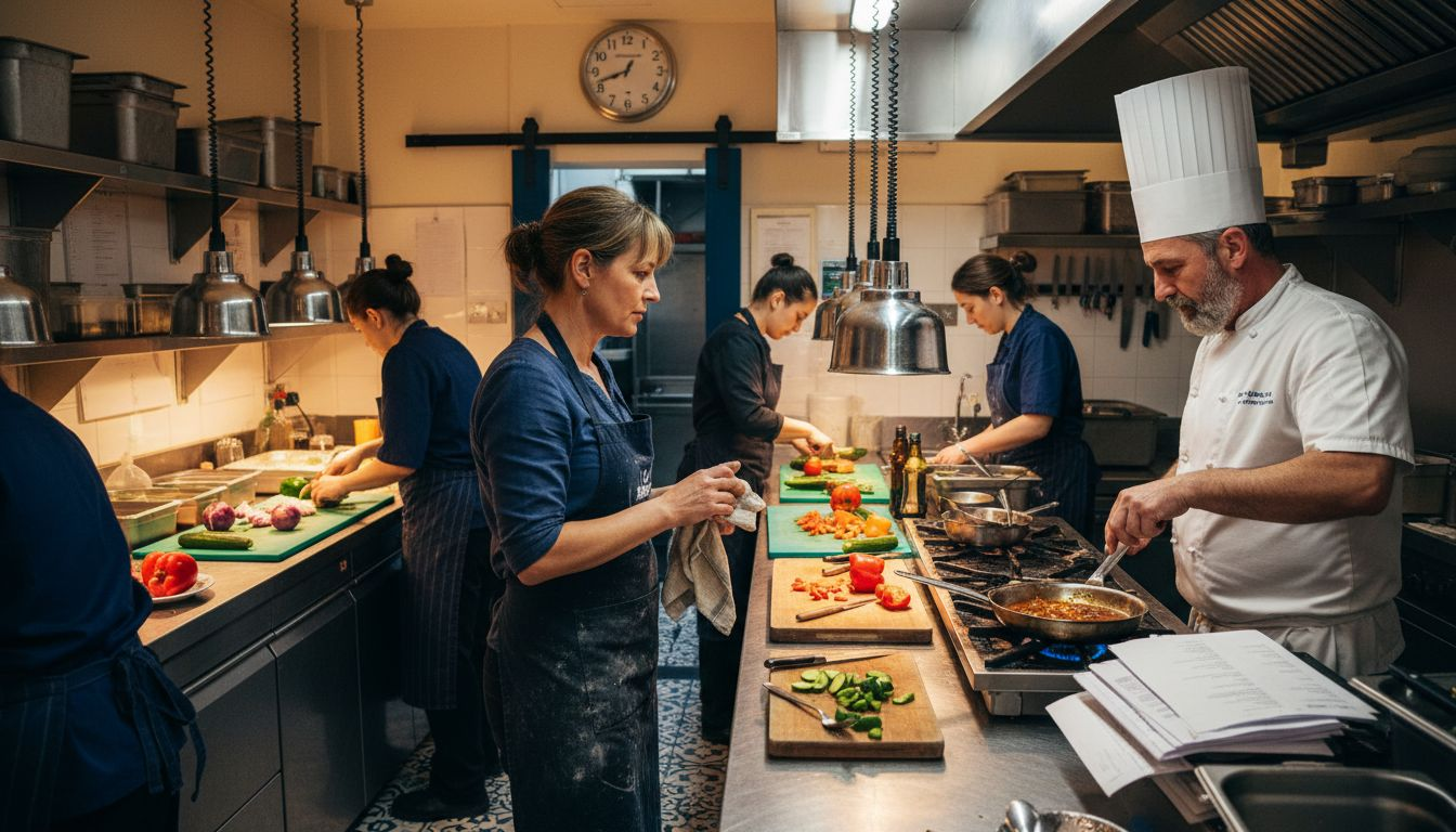 Franchisee learning restaurant recipe process