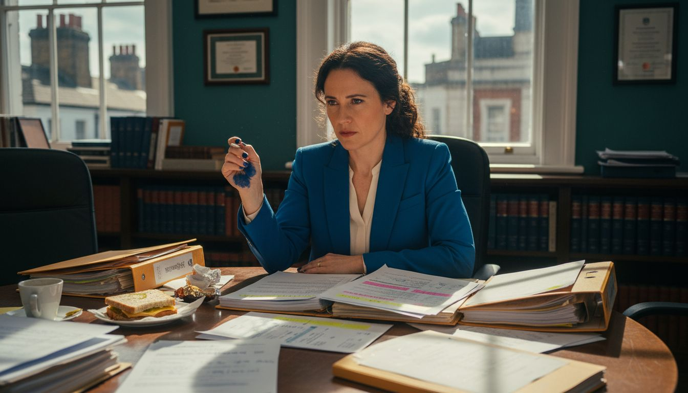 Lawyer reviewing franchise legal documents UK