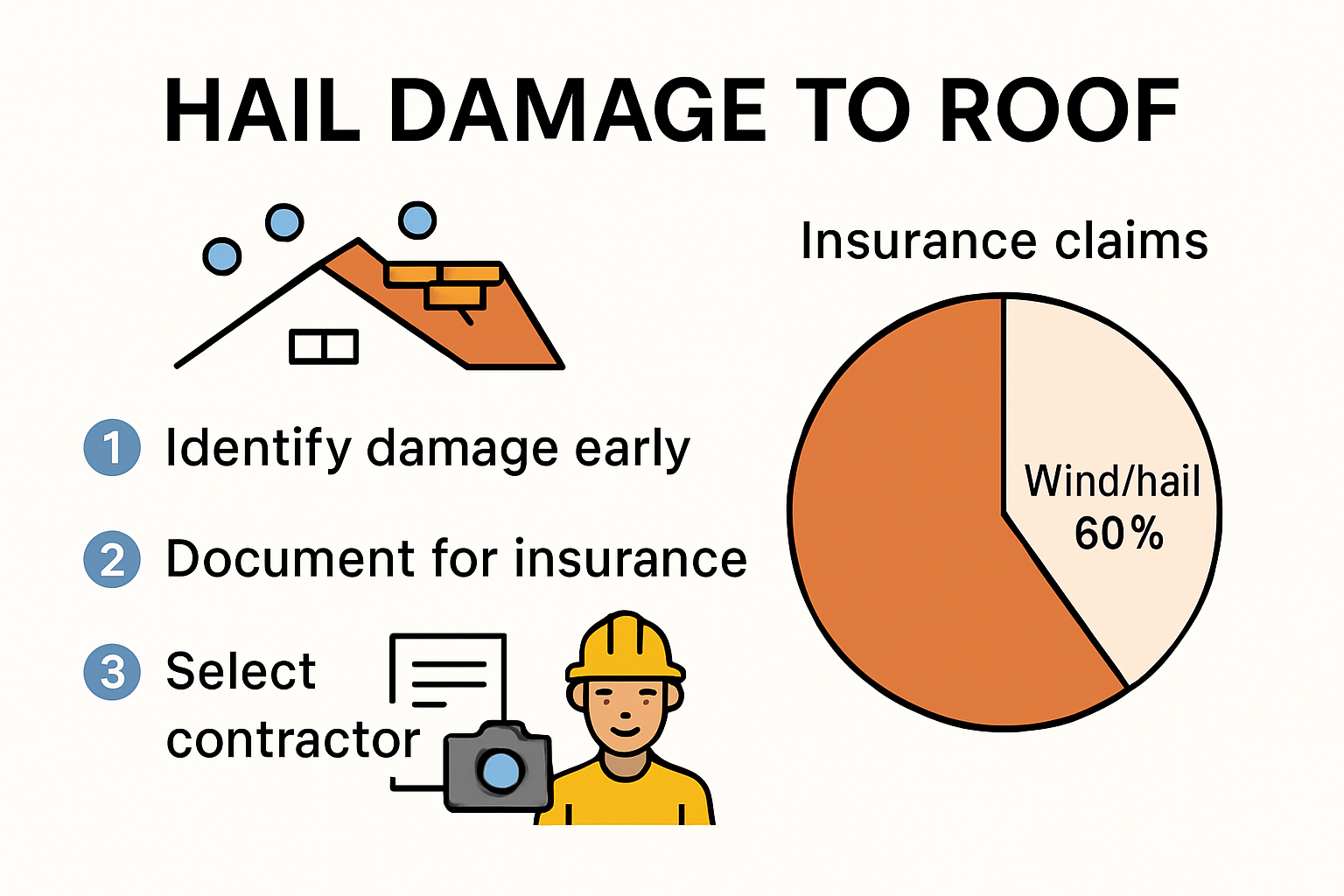 roof hail damage and wind damage to roof chart