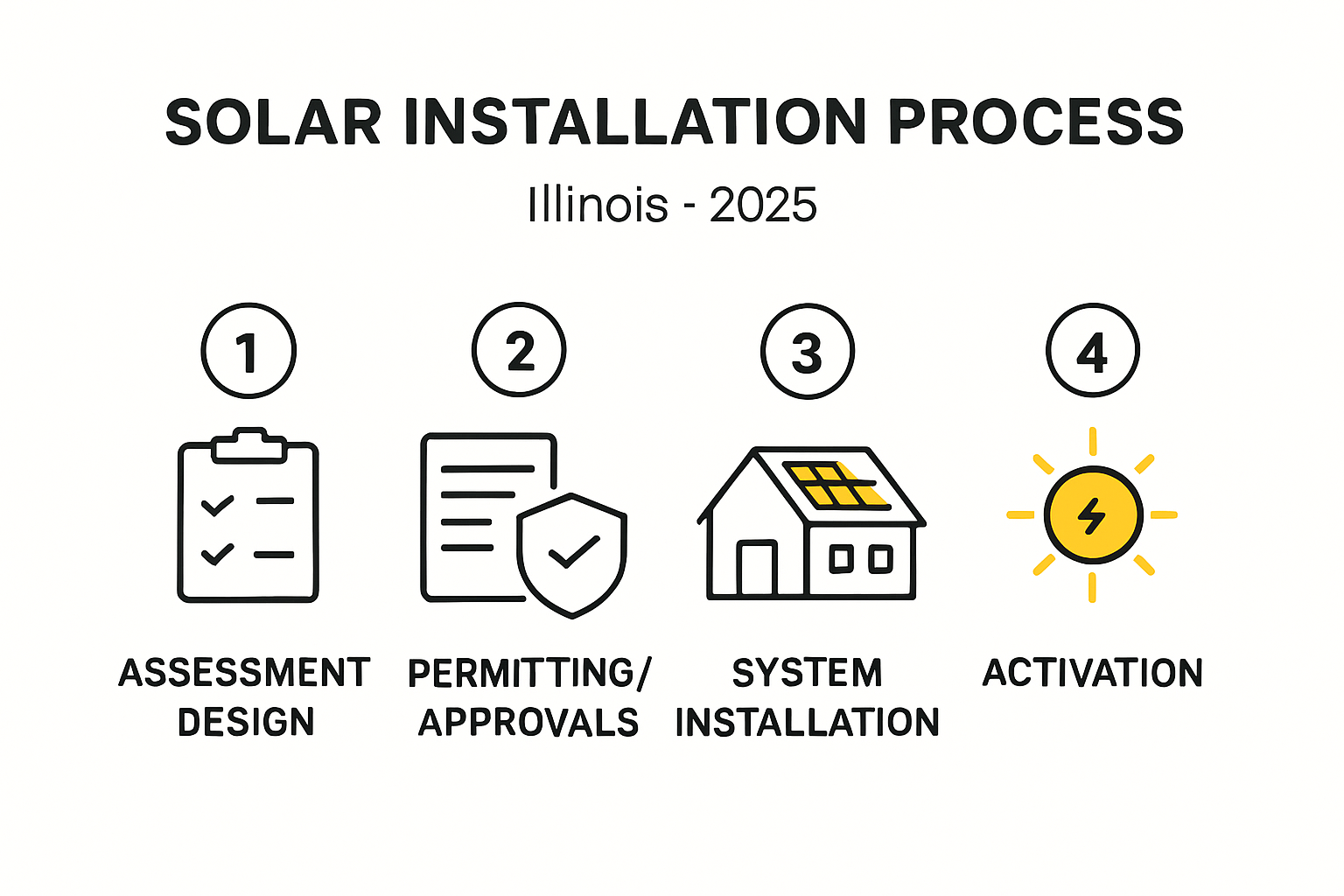 solar panel installation Illinois, How are solar panels installed in Illinois