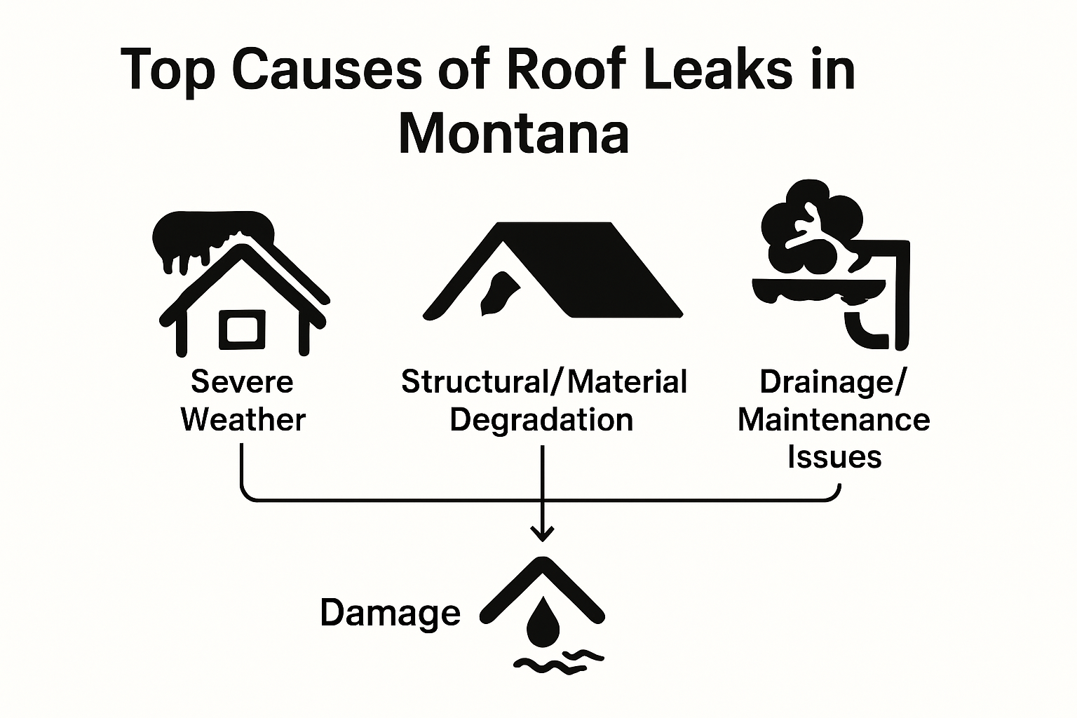 what are the top causes of roof leaks in Montana and how do I prevent them as a homeowner?