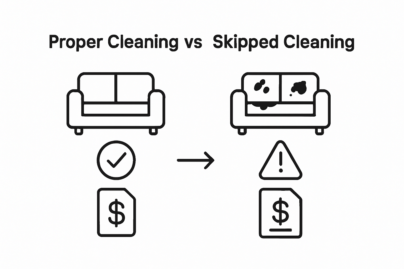 proper cleaning vs skipping cleaning in your home or rental properties in Helena Montana