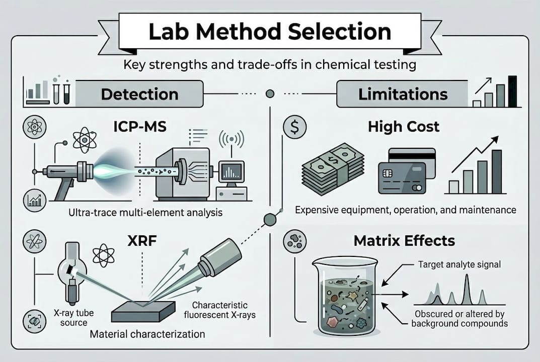 Infographic on lab methods strengths and limitations