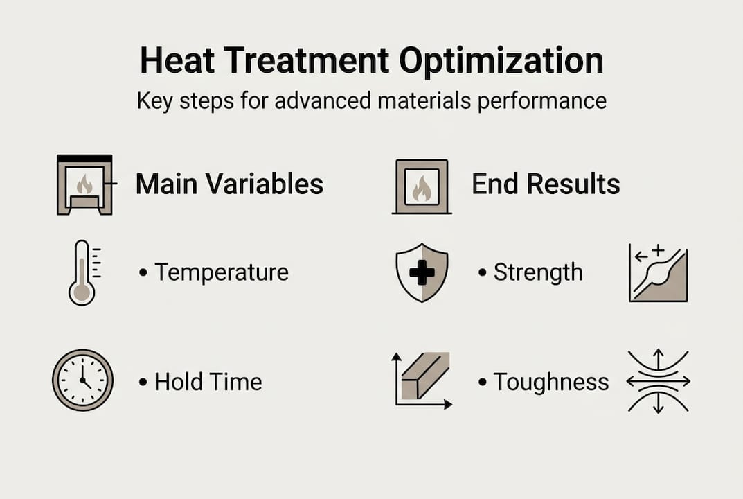 Infographic on heat treatment optimization variables