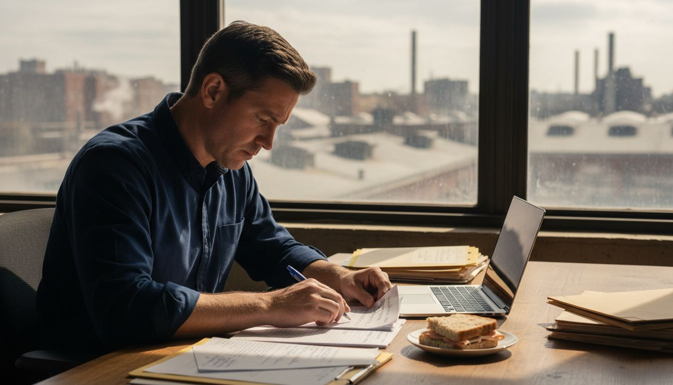 Professional working on CEU course planning