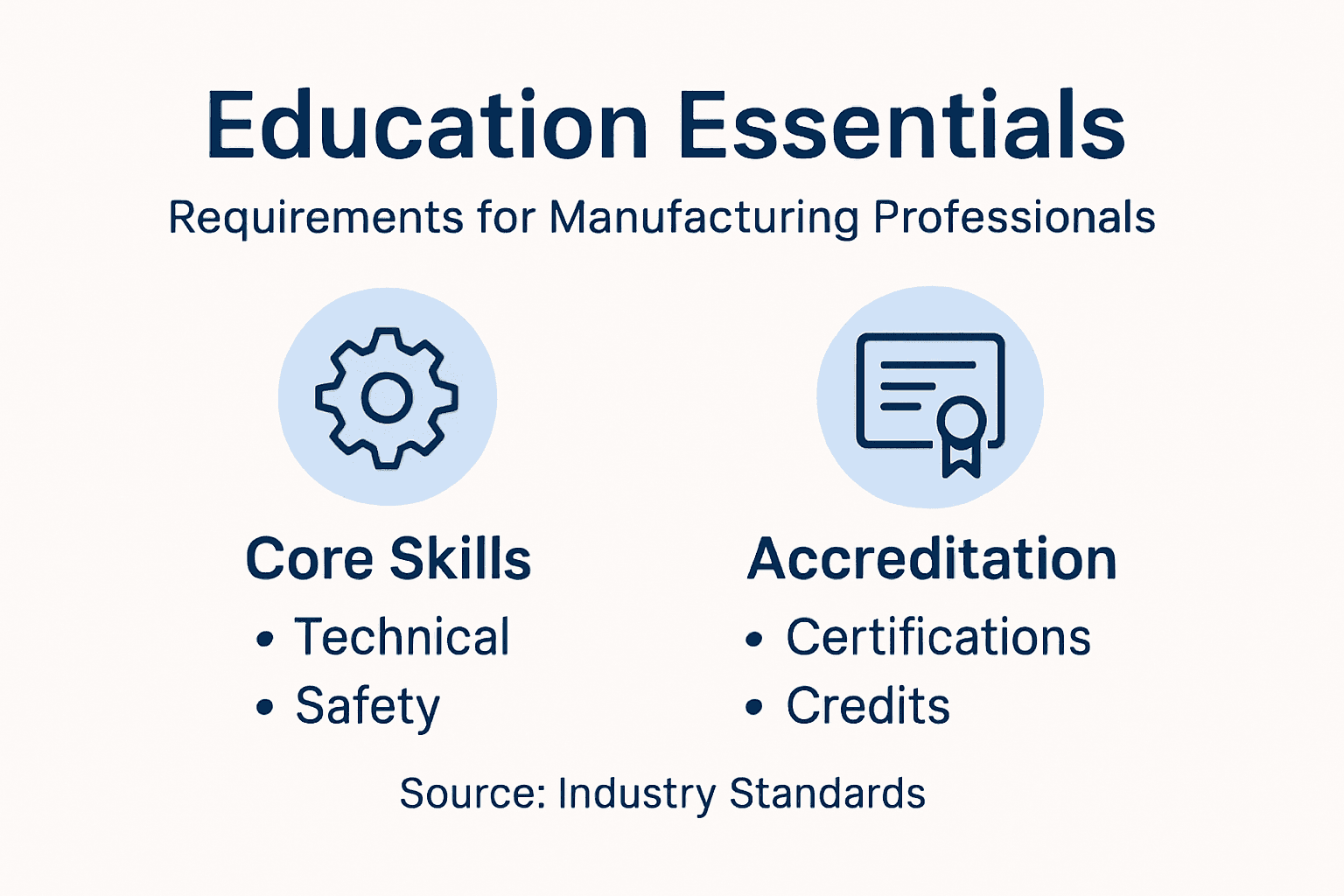 Infographic overview of education requirements