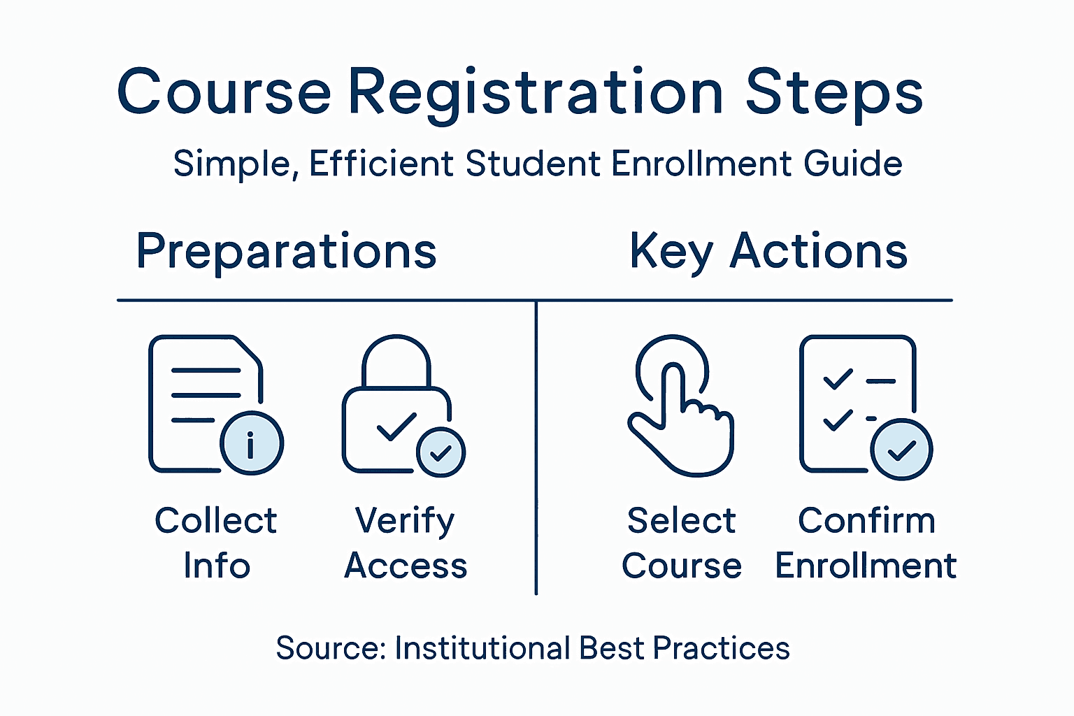 Infographic overview of registration process steps