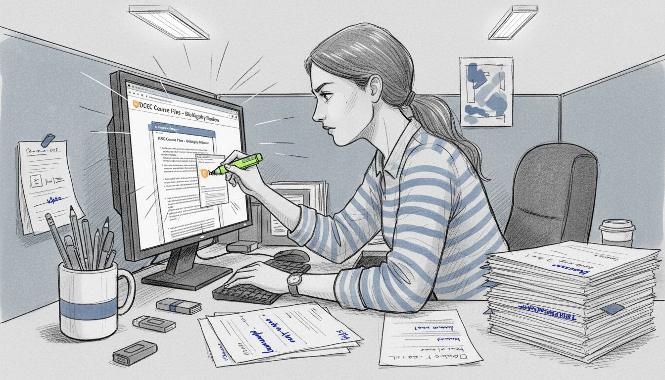 Specialist reviewing CEU approval files