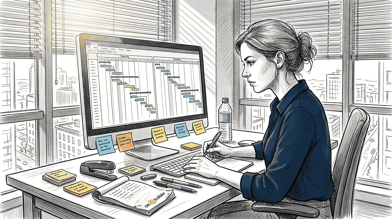 Project lead comparing CEU timelines