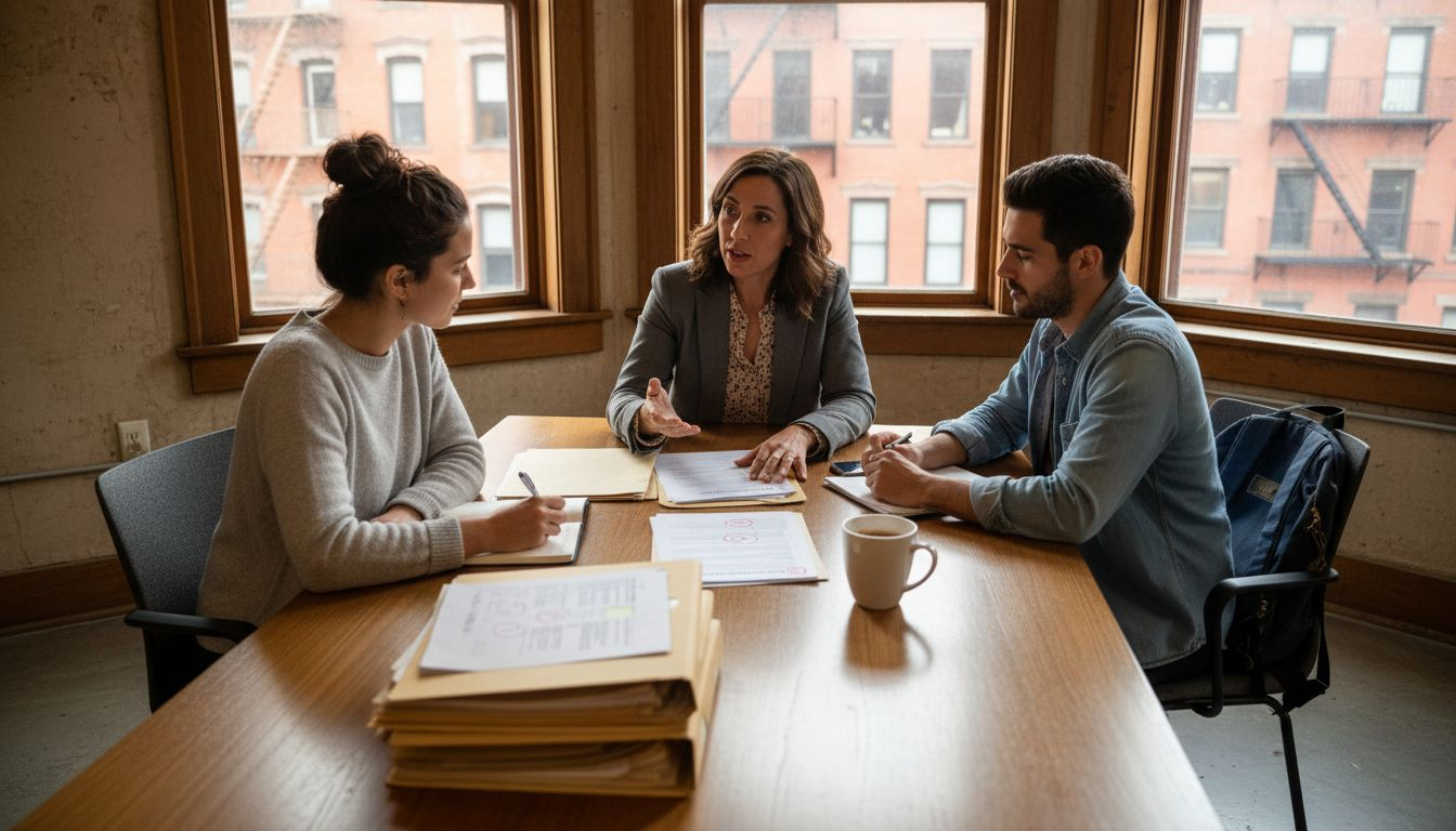 Lawyer consulting expats on residency options
